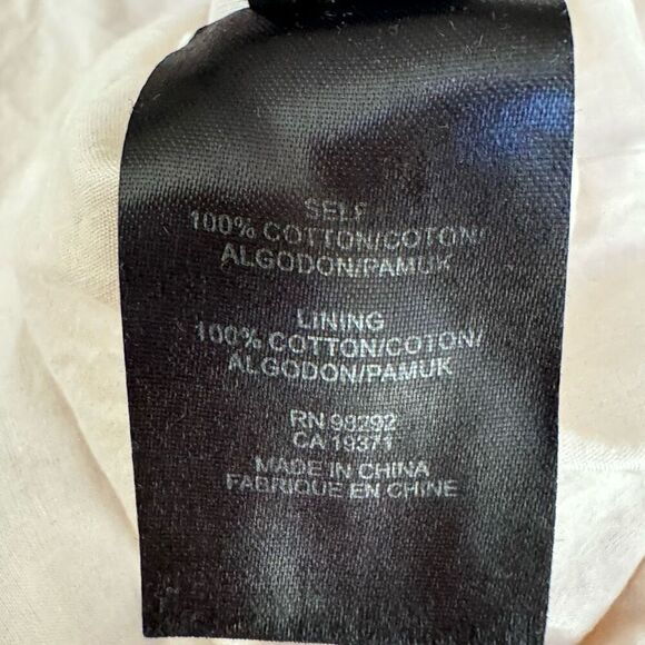 Tibi Sonoran Sleeveless Eyelet Shift Dress Size 2 Ivory Overlay Neutral Cotton - Picture 7 of 9